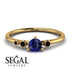 Minimalist Thin Sapphire Ring - Brielle No. 43 image 2