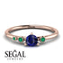 Minimalist Thin Sapphire Ring - Brielle No. 29