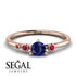 Minimalist Thin Sapphire Ring - Brielle No. 59 image 2