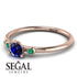 Minimalist Thin Sapphire Ring - Brielle No. 29