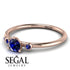 Minimalist Thin Sapphire Ring - Brielle No. 74 image 3