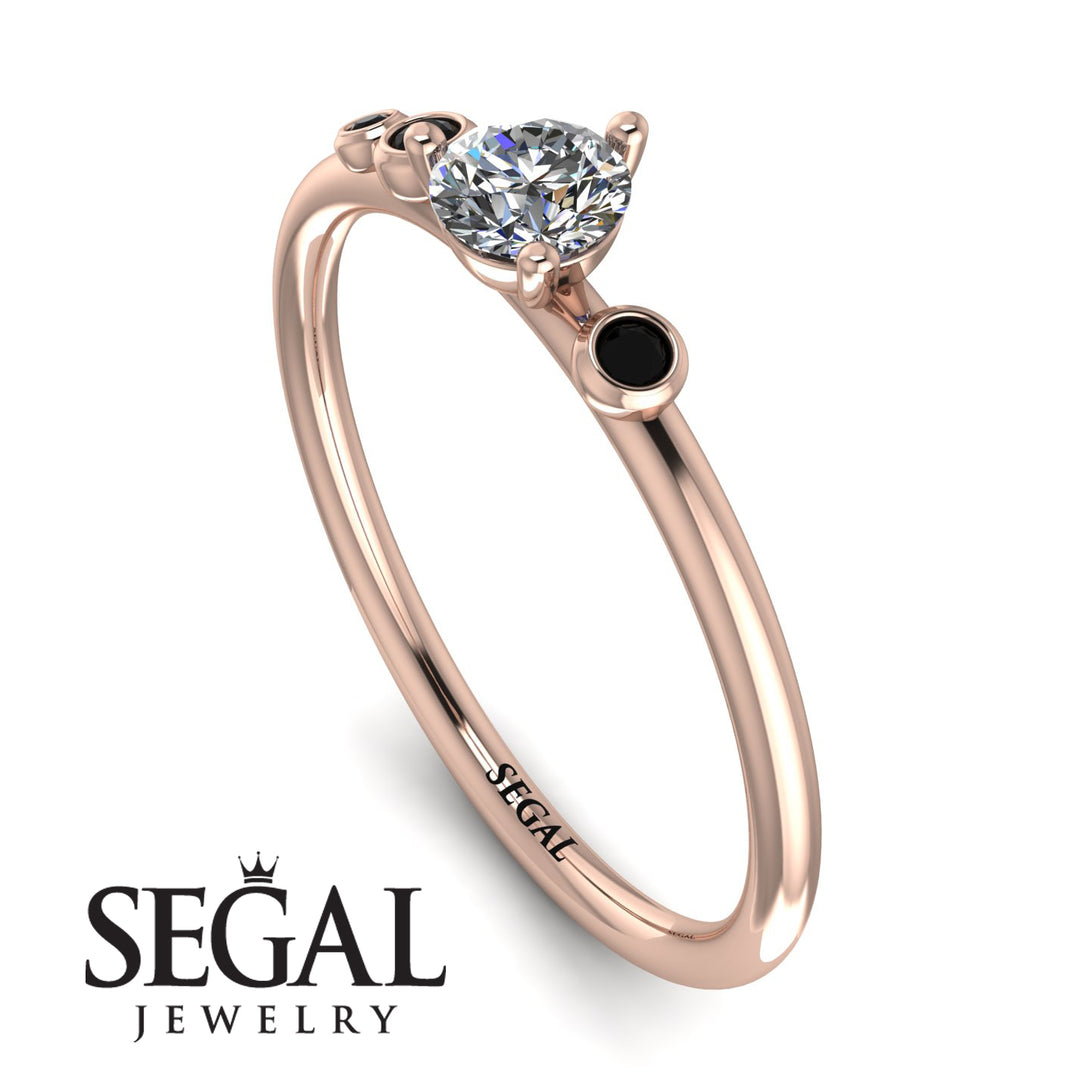 Minimalist Thin Diamond Ring - Brielle No. 32