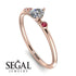 Minimalist Thin Diamond Ring - Brielle No. 47