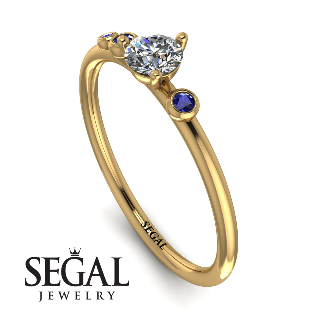 Minimalist Thin Diamond Ring - Brielle No. 61