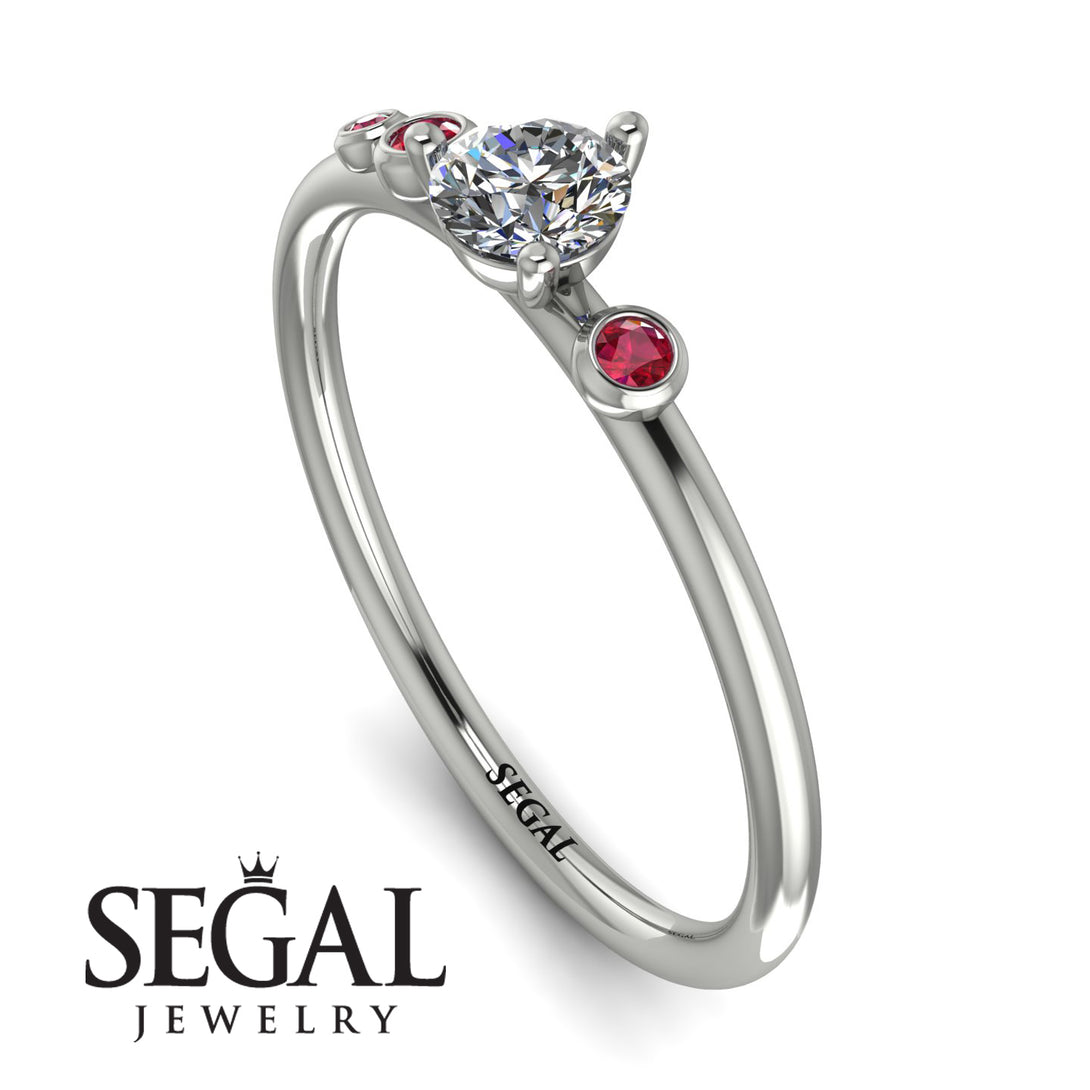 Minimalist Thin Diamond Ring - Brielle No. 48