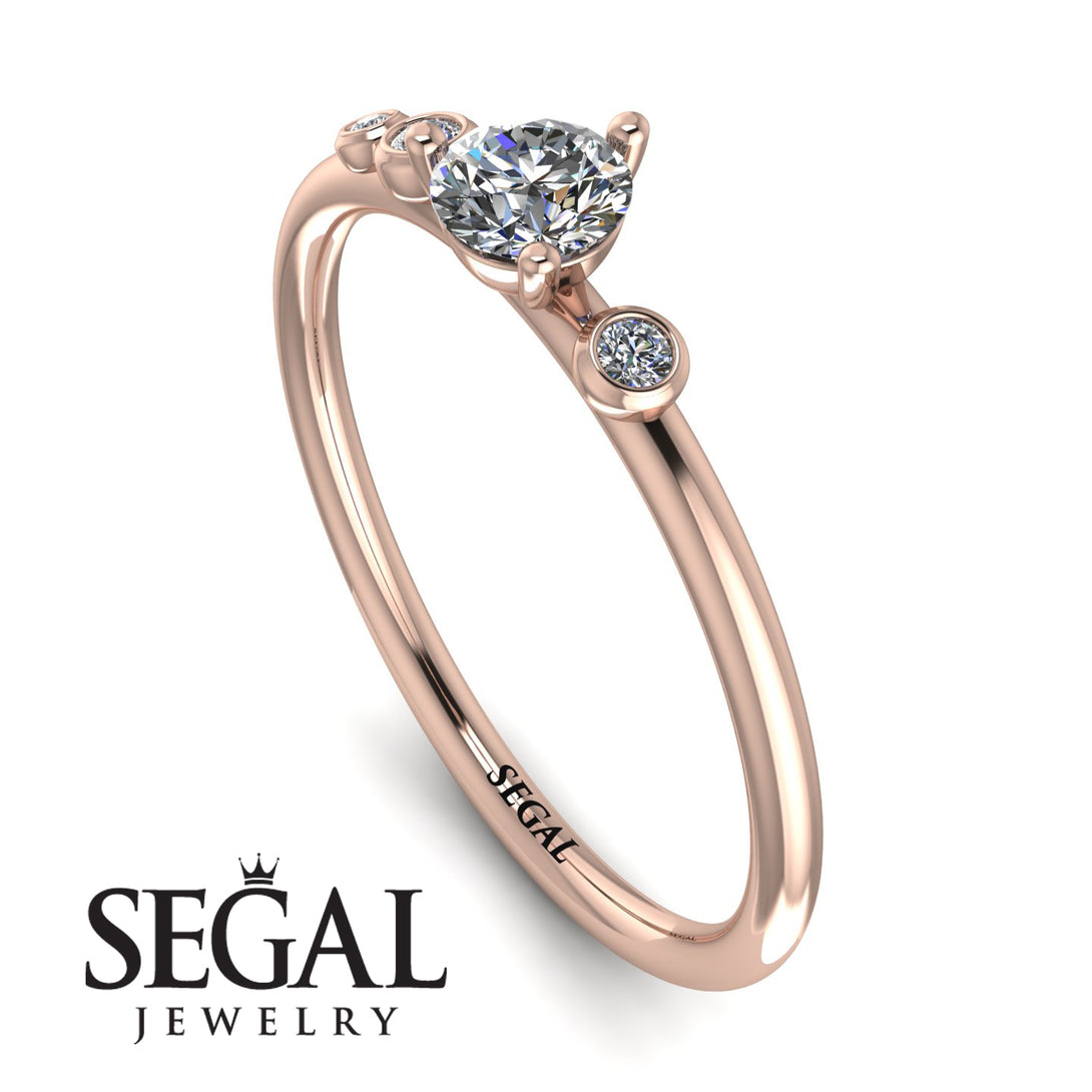Minimalist Thin Diamond Ring - Brielle No. 2