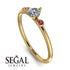 Minimalist Thin Diamond Ring - Brielle No. 46