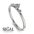 Minimalist Thin Diamond Ring - Brielle No. 3
