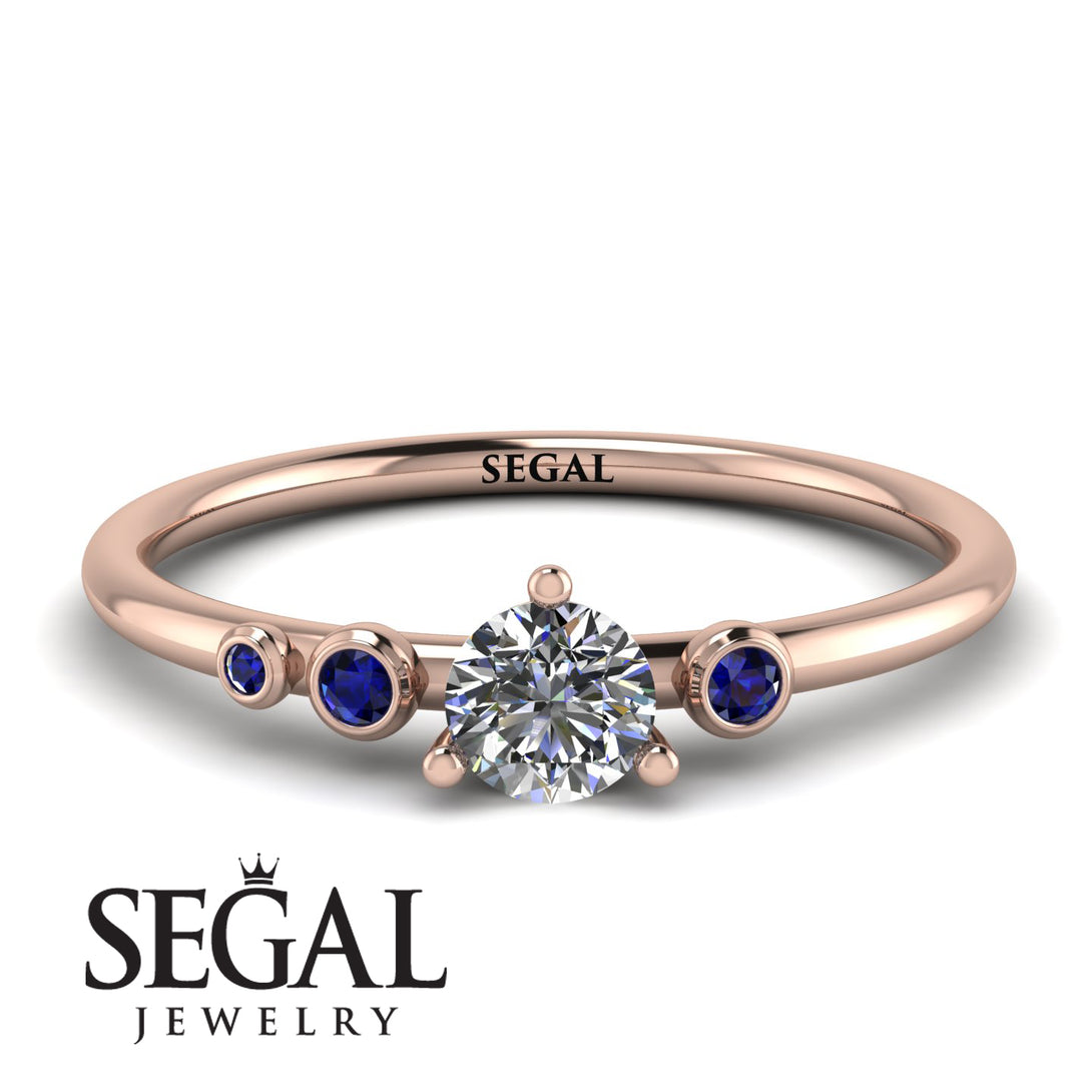 Minimalist Thin Diamond Ring - Brielle No. 62