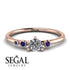 Minimalist Thin Diamond Ring - Brielle No. 62