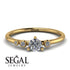 Minimalist Thin Diamond Ring - Brielle No. 1 image 2
