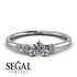 Minimalist Thin Diamond Ring - Brielle No. 3
