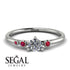 Minimalist Thin Diamond Ring - Brielle No. 48 image 2