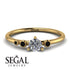 Minimalist Thin Diamond Ring - Brielle No. 31