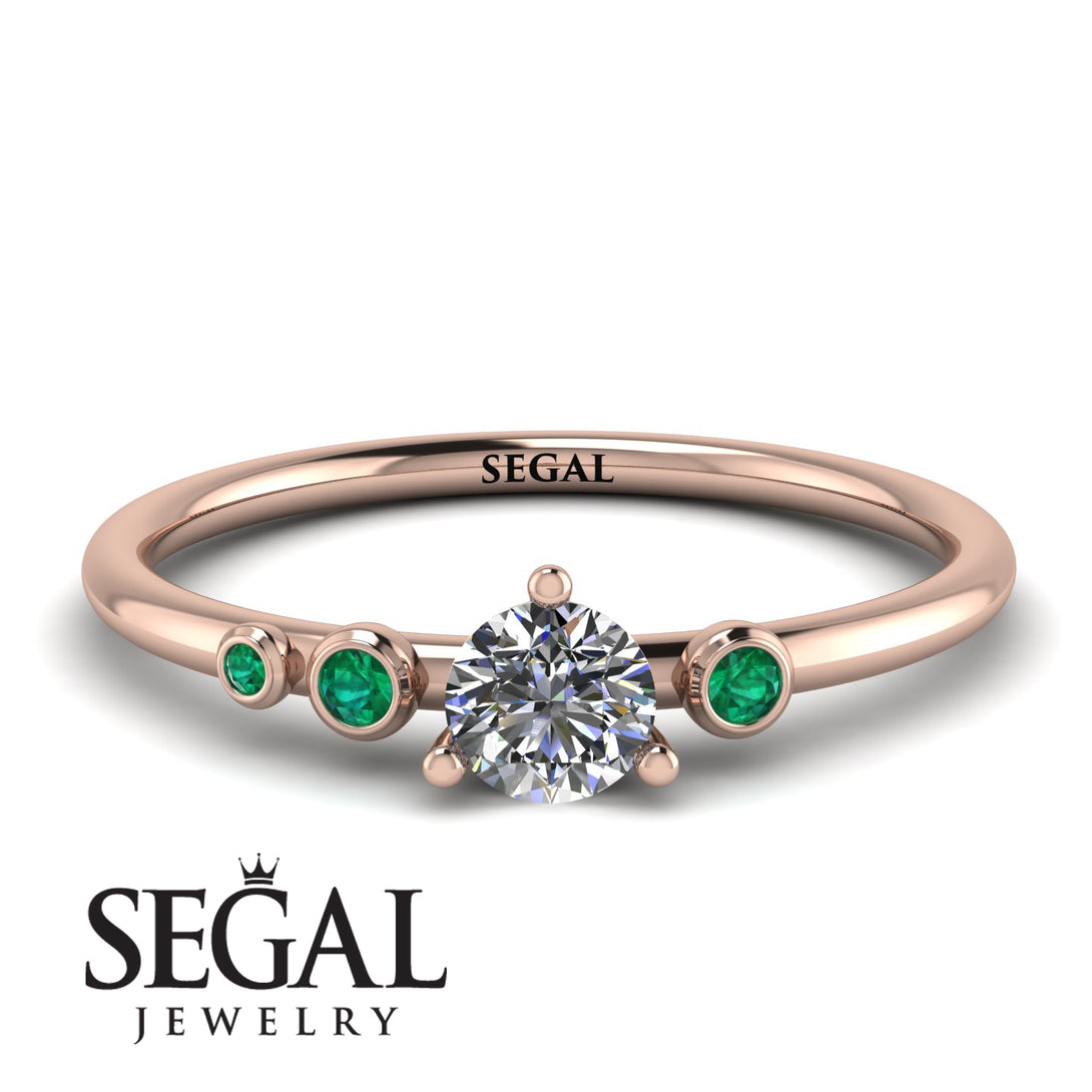 Minimalist Thin Diamond Ring - Brielle No. 17