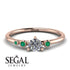 Minimalist Thin Diamond Ring - Brielle No. 17 image 2