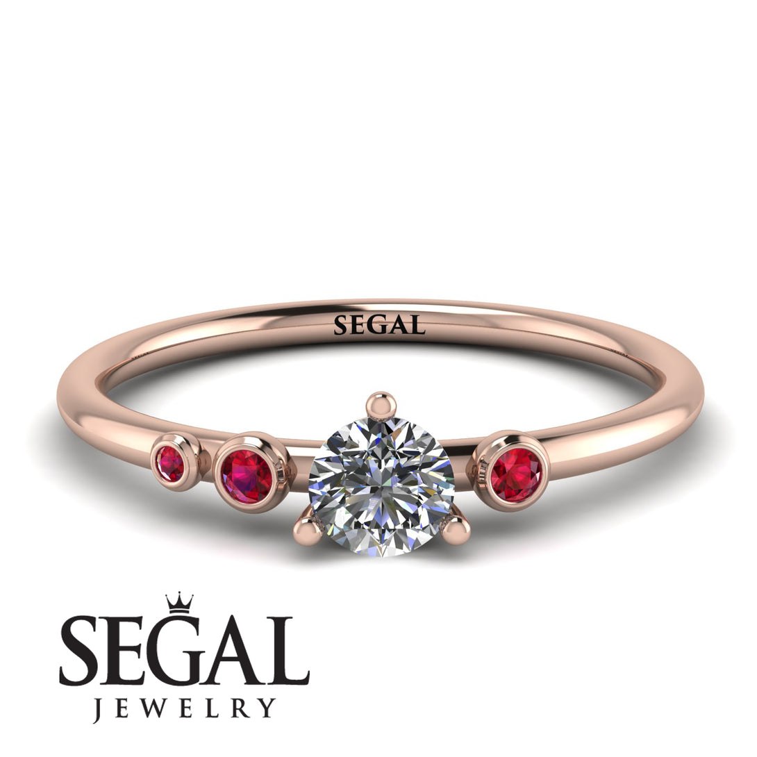 Minimalist Thin Diamond Ring - Brielle No. 47