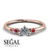 Minimalist Thin Diamond Ring - Brielle No. 47