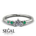 Minimalist Thin Diamond Ring - Brielle No. 18