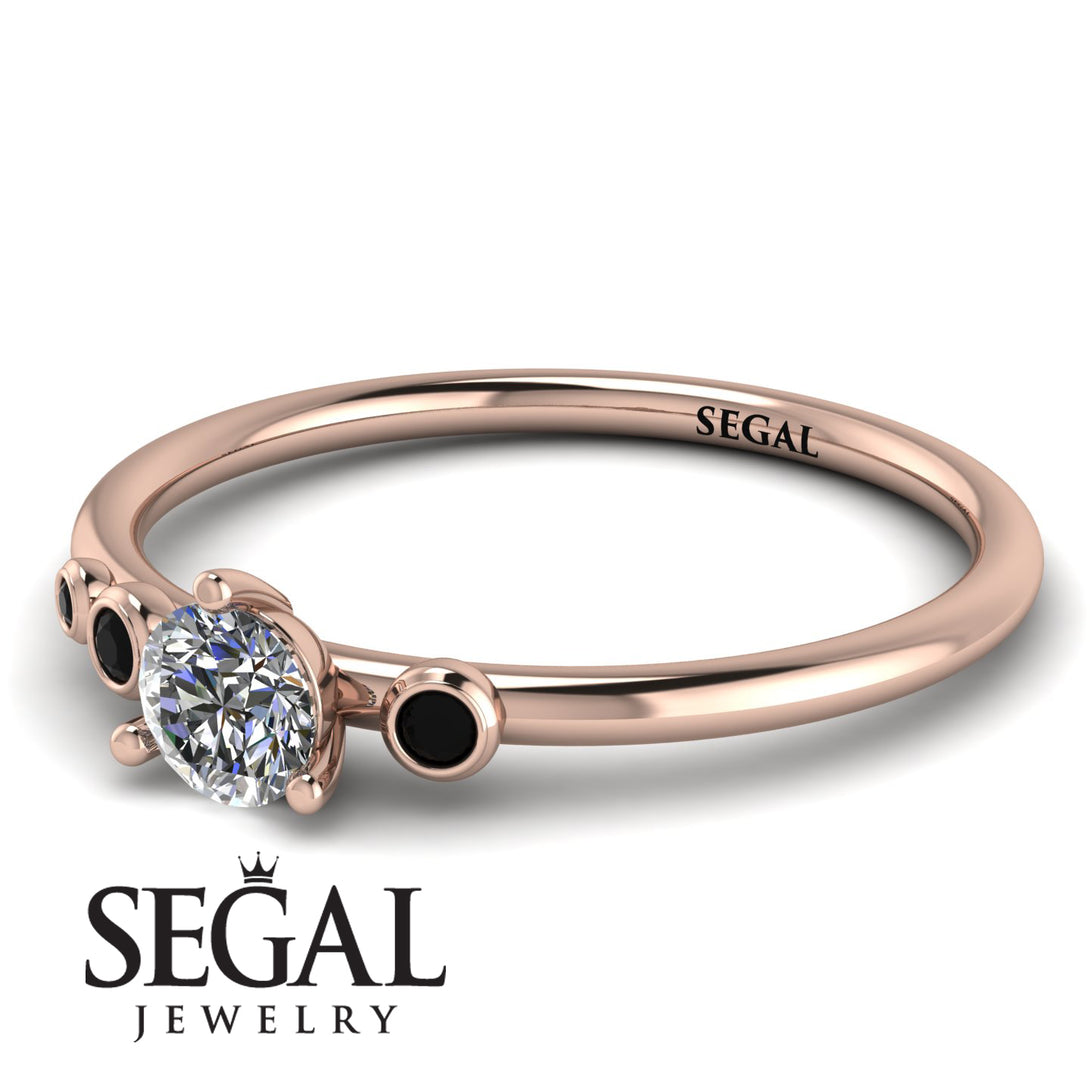 Minimalist Thin Diamond Ring - Brielle No. 32