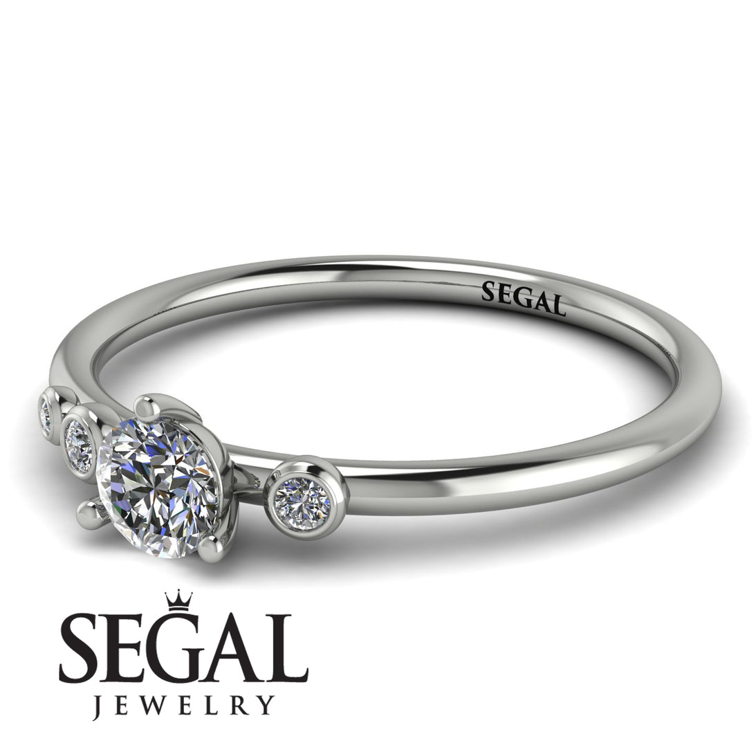 Minimalist Thin Diamond Ring - Brielle No. 3