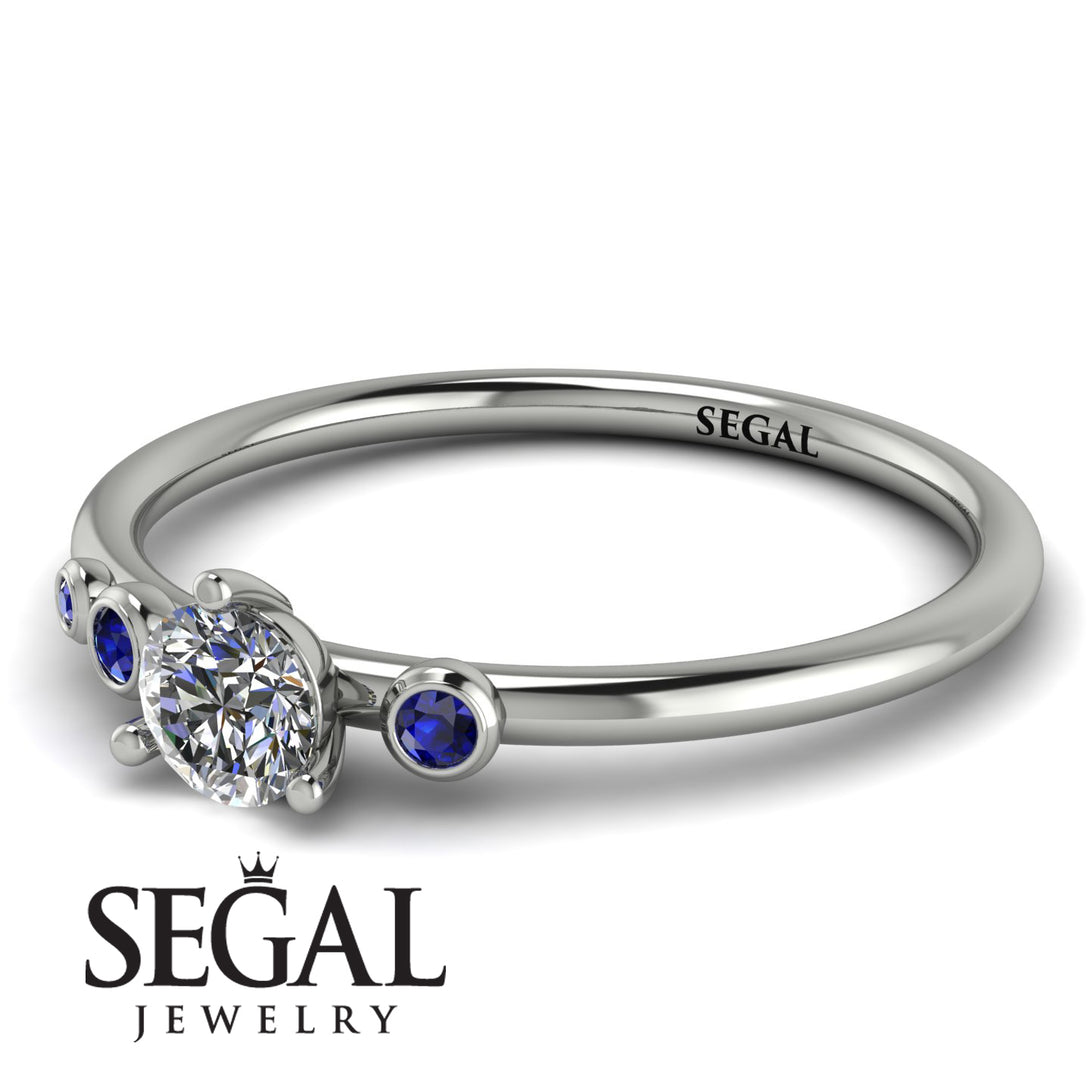 Minimalist Thin Diamond Ring - Brielle No. 63