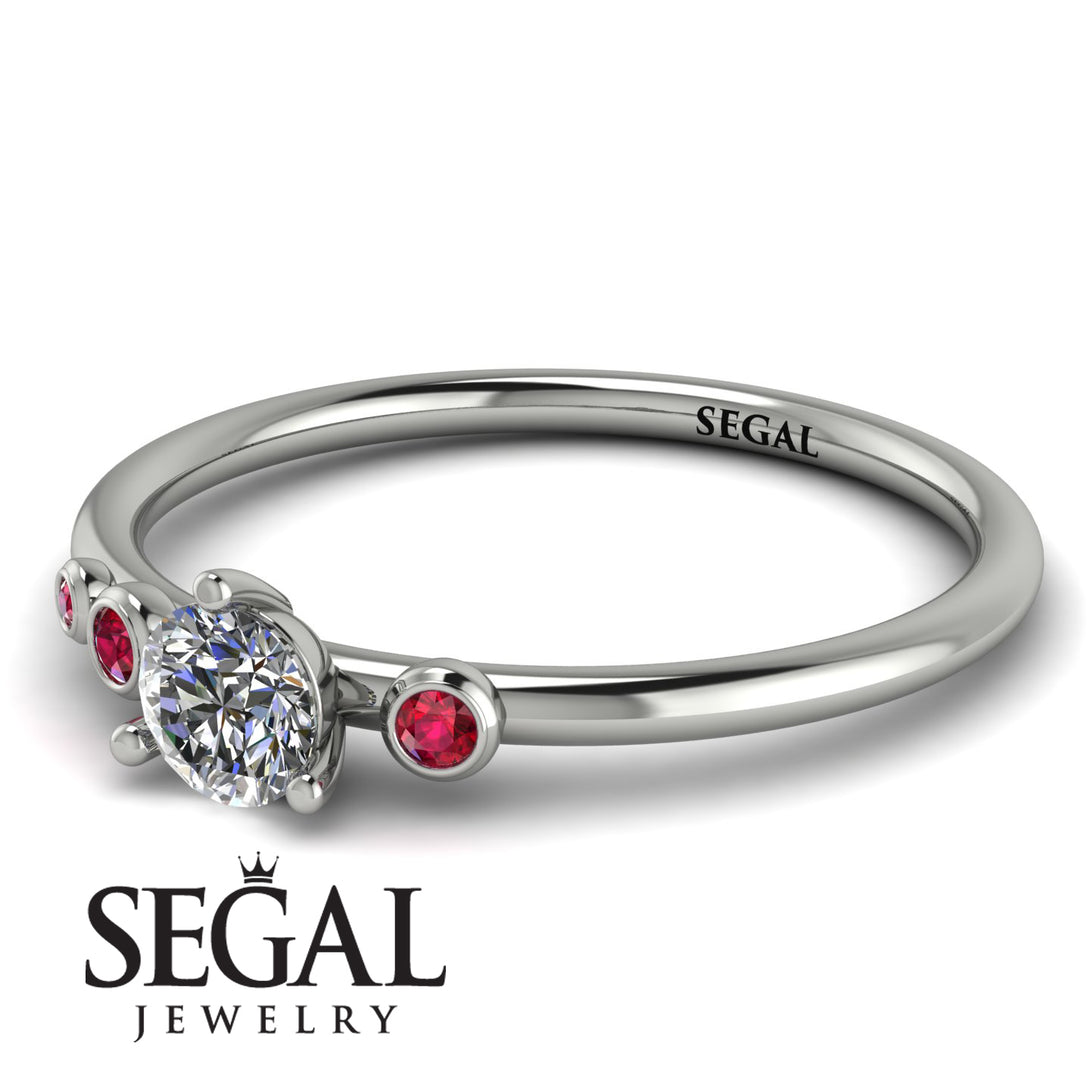 Minimalist Thin Diamond Ring - Brielle No. 48