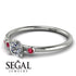 Minimalist Thin Diamond Ring - Brielle No. 48 image 3
