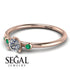 Minimalist Thin Diamond Ring - Brielle No. 17