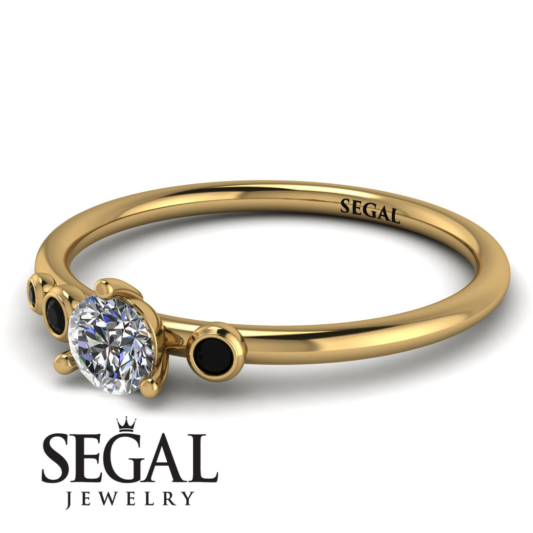 Minimalist Thin Diamond Ring - Brielle No. 31