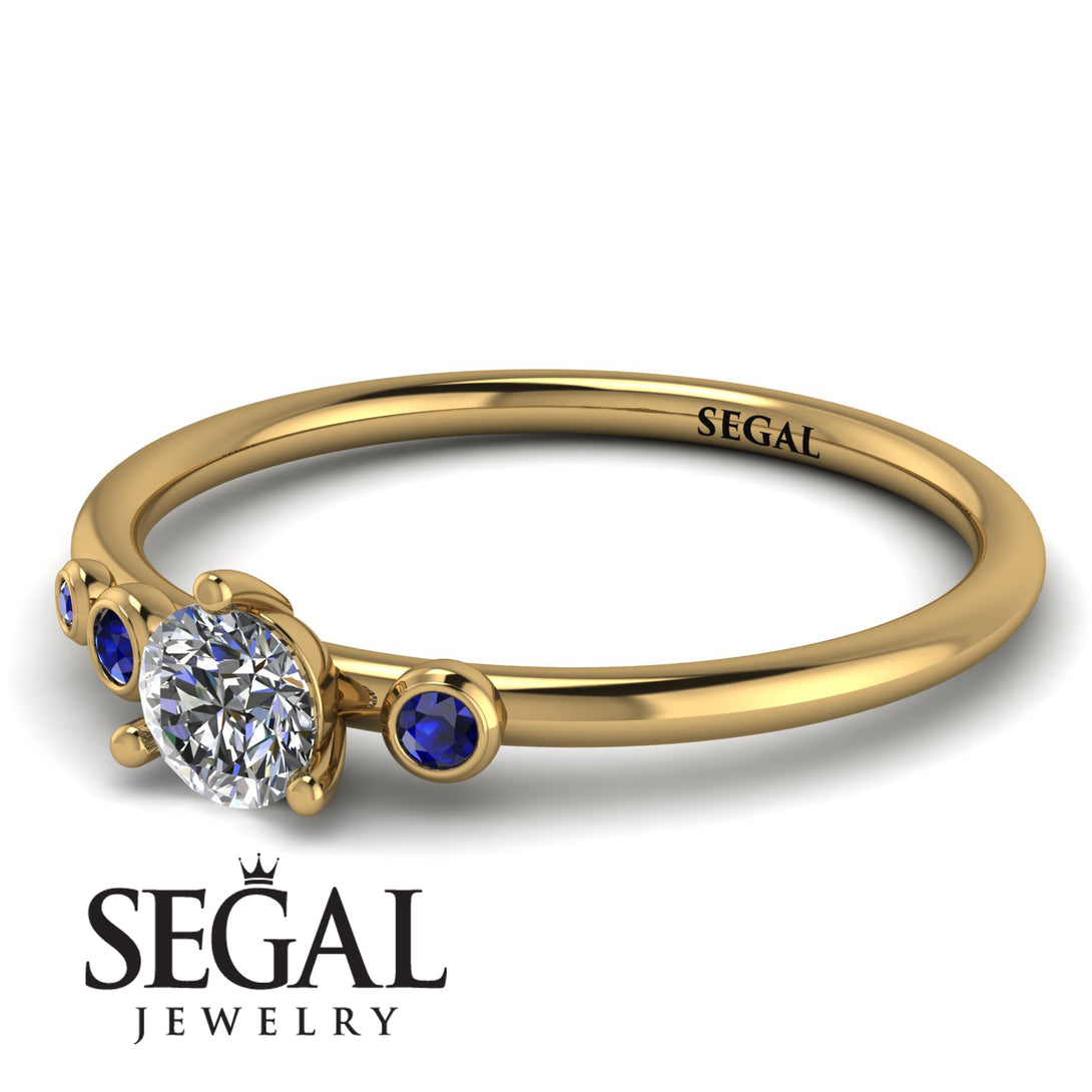 Minimalist Thin Diamond Ring - Brielle No. 61