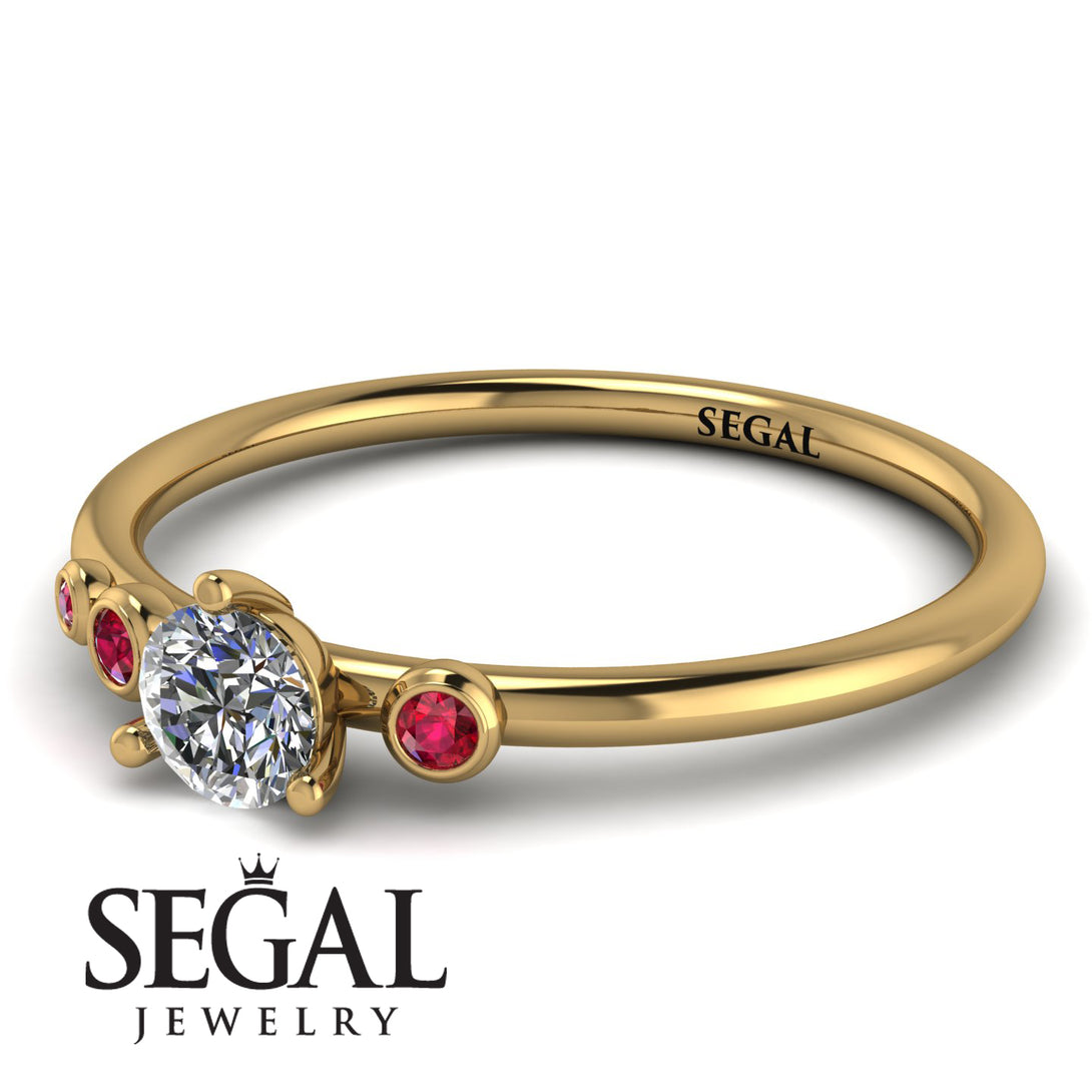 Minimalist Thin Diamond Ring - Brielle No. 46