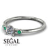 Minimalist Thin Diamond Ring - Brielle No. 18