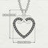 Infinity Heart Black Diamond Necklace - Mollie No. 7