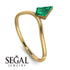 Kite Stepcut Emerald Ring - Leila No. 4