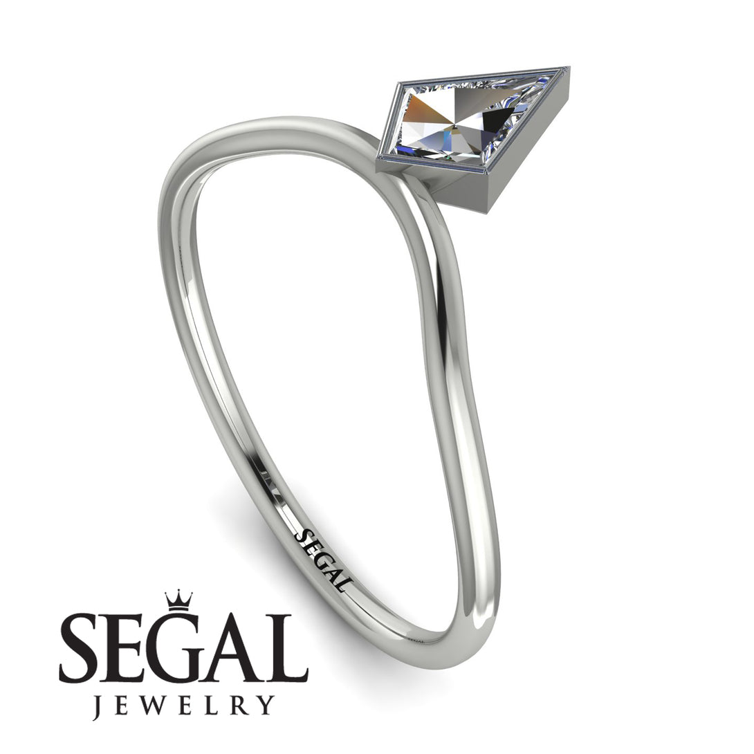 Kite Stepcut Diamond Ring - Leila No. 3