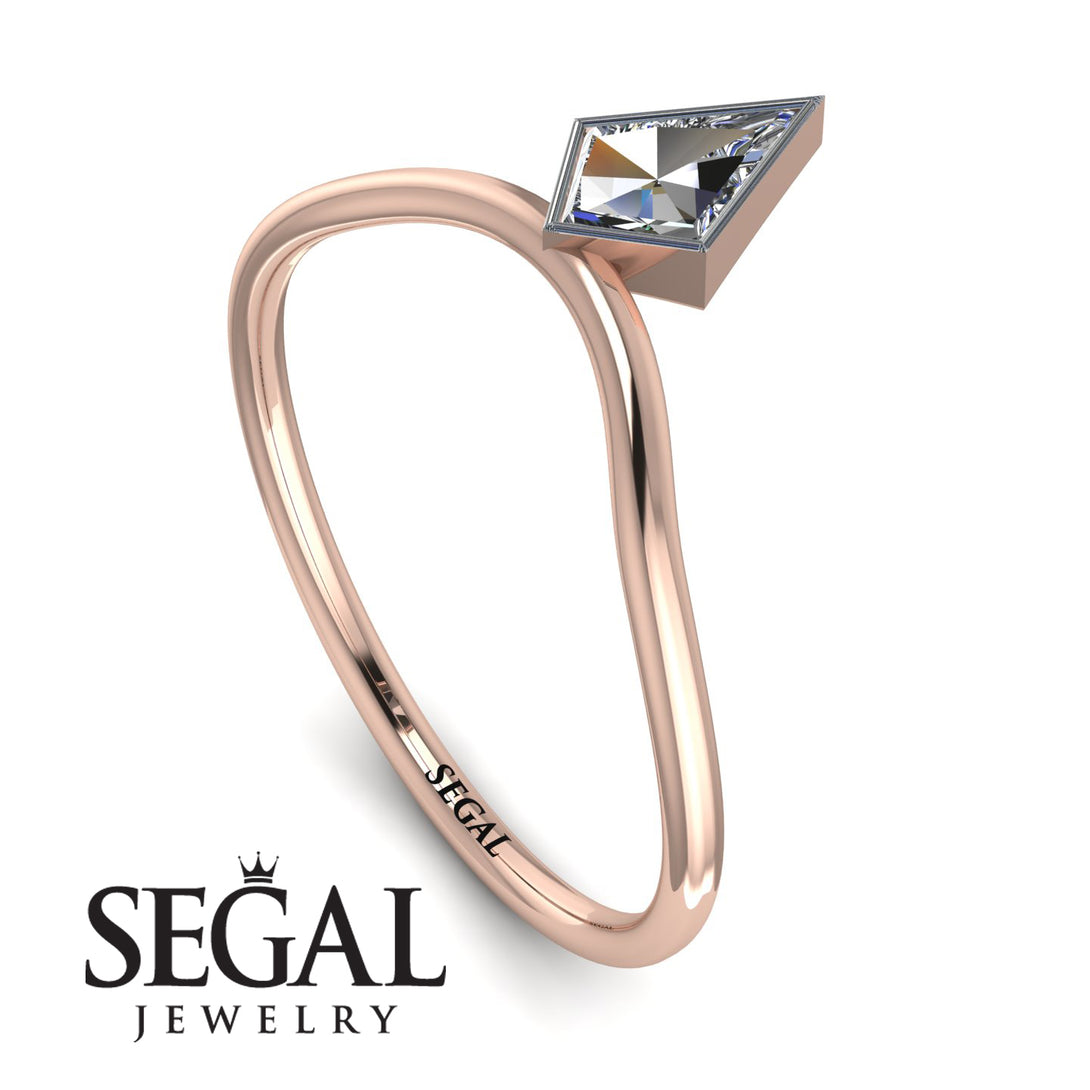 Kite Stepcut Diamond Ring - Leila No. 2