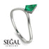 Kite Stepcut Emerald Ring - Leila No. 6