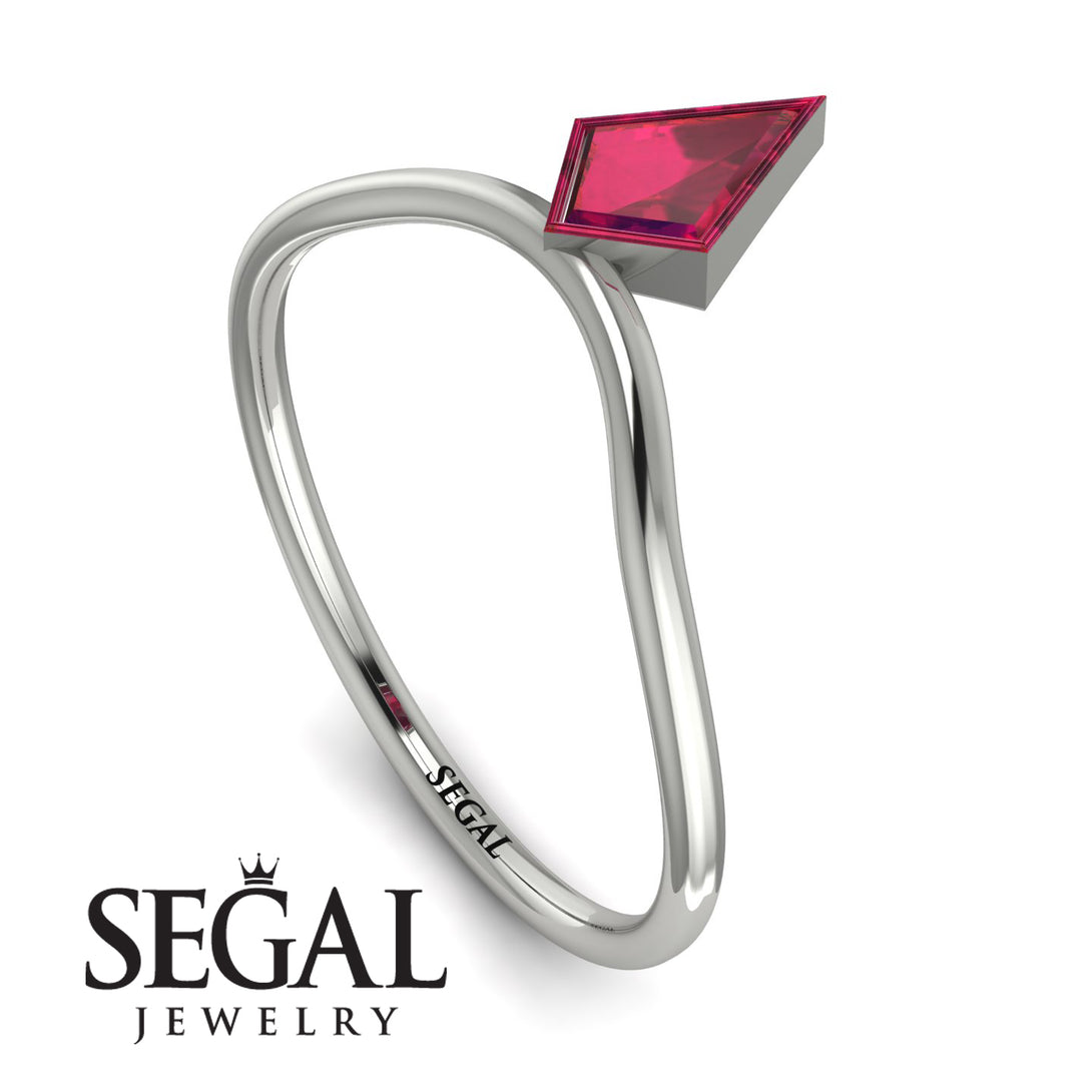 Kite Stepcut Ruby Ring - Leila No. 12