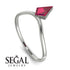 Kite Stepcut Ruby Ring - Leila No. 12