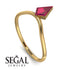 Kite Stepcut Ruby Ring - Leila No. 10