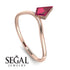 Kite Stepcut Ruby Ring - Leila No. 11