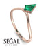Kite Stepcut Emerald Ring - Leila No. 5