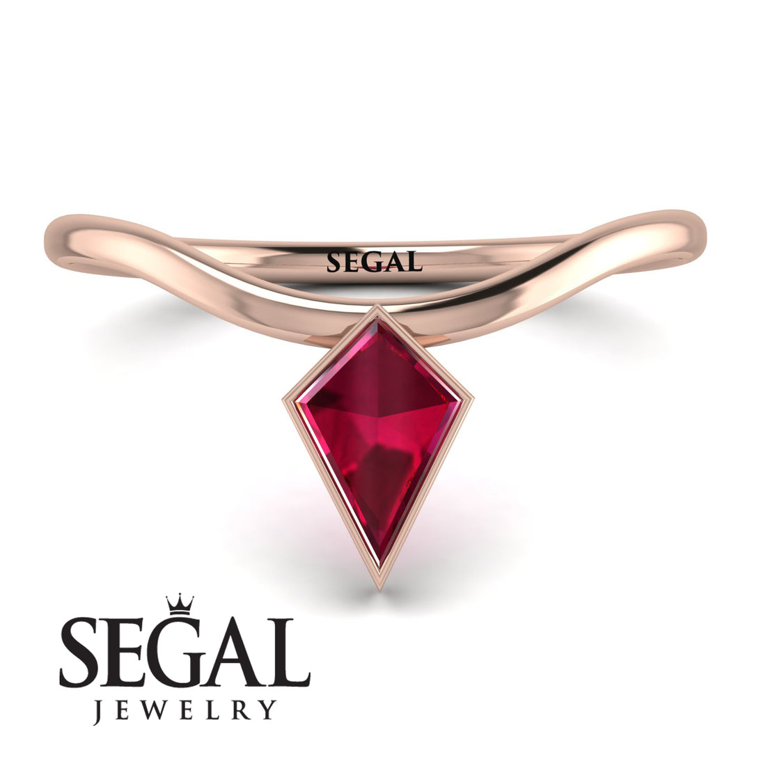 Kite Stepcut Ruby Ring - Leila No. 11