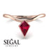 Kite Stepcut Ruby Ring - Leila No. 11