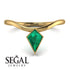Kite Stepcut Emerald Ring - Leila No. 4