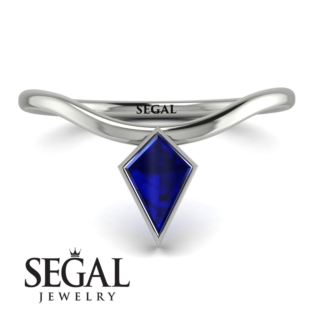 Kite Stepcut Sapphire Ring - Leila No. 15