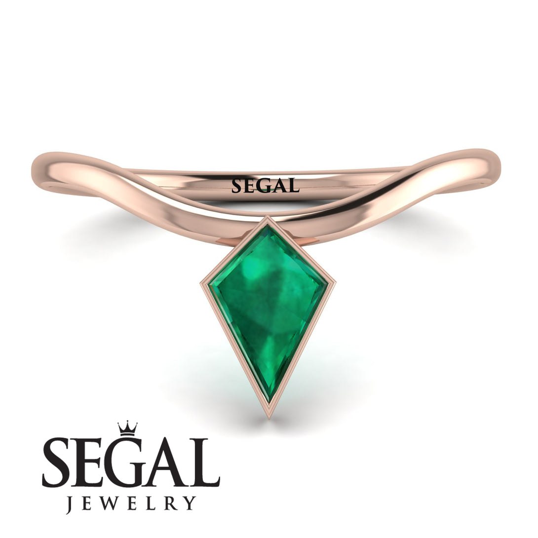 Kite Stepcut Emerald Ring - Leila No. 5