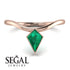 Kite Stepcut Emerald Ring - Leila No. 5