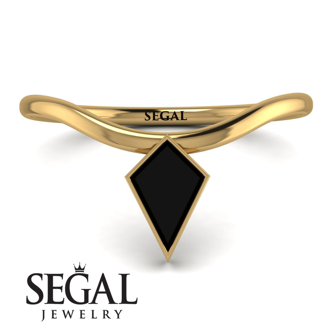 Kite Stepcut Black Diamond Ring - Leila No. 7